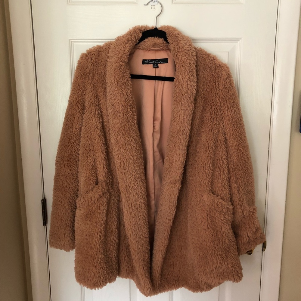 Kenneth Cole Faux Fur Coat